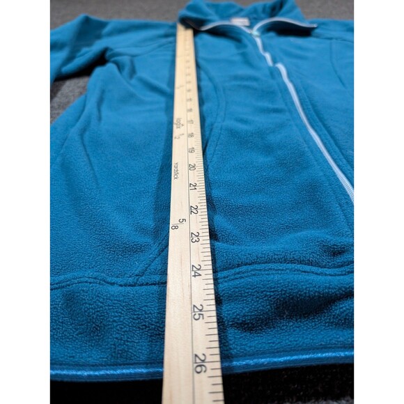 Nike Womens Large (12-14) Fleece Blue Therma Fit Zip Up Sweatshirt Sweater - Picture 5 of 7